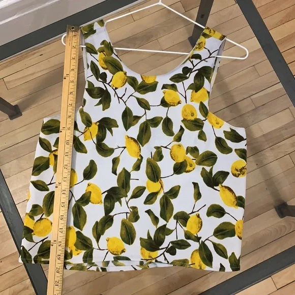🟥SOLD 🟥 Zara - Lemon Pattern Crop Top - Picture 5 of 6